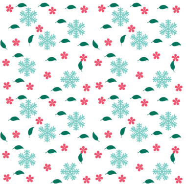 Sevimli çiçeklerle kusursuz desen