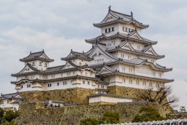 Devam et güzel beyaz ünlü Himaji City, Japonya