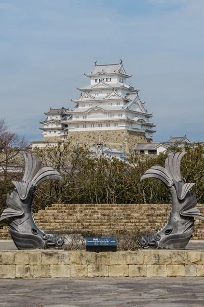Devam et güzel beyaz ünlü Himaji City, Japonya