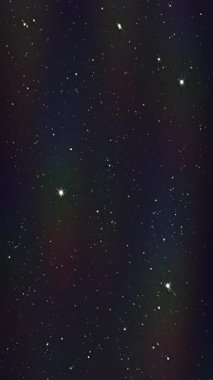 Yıldızlar parıldıyor, ışık kırılması gösteriyor. Kozmik toz ışığı kırarak mor, yeşil ve mavi renkleri ortaya çıkarır. Telefonlar için dikey duvar kağıtları.