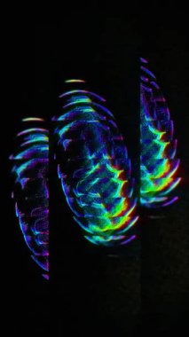 Soyut tüylü animasyonlar, arıza efektleri. Telefonlar için dikey duvar kağıtları.