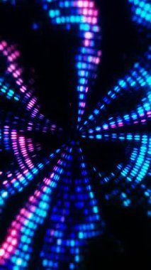 Renkli ışıklar merkezi bir noktadan dışarıya doğru titreşerek göz kamaştırıcı bir etki yaratıyor. Telefonlar için dikey duvar kağıtları.