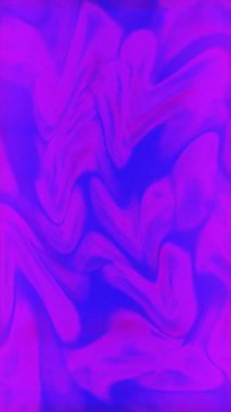 Mor ve mavi pigmentler karışımı. Bu soyut görüntü renklerin birbirine karışmasını ve birlikte akışını gösterir.