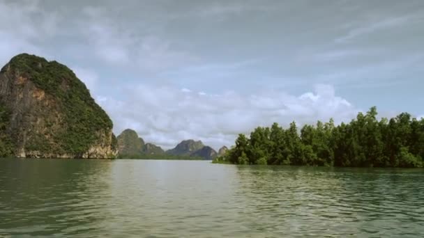 Yacht, havet, naturen, hastighet och vatten stänk — Stockvideo