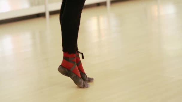 Schönes Mädchen im Balletttrikot — Stockvideo