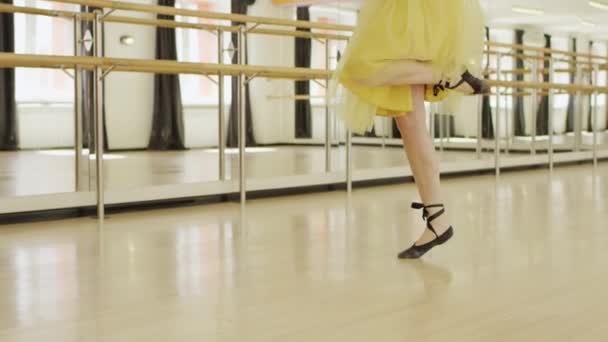 Fille en costume avec corset danse — Video