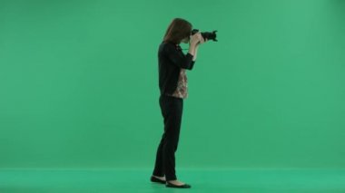 bir fotoğraf çekmek bir kadın fotoğrafçı