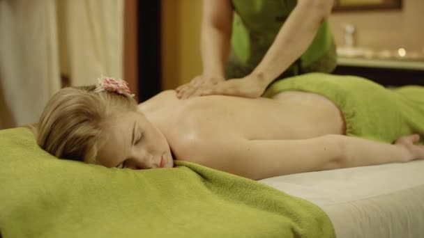 Tajski masaż w spa — Wideo stockowe