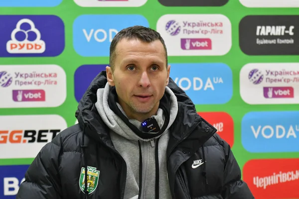 Zhytomyr, Ukrayna 13 Aralık 2025. FC Karpaty Lviv Vladyslav Lupashko, FC Polissya Zhytomyr ve FC Karpaty Lviv arasında oynanan Ukrayna Premier Ligi karşılaşmasında görüldü.