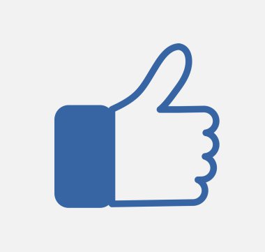 Mavi Düğme El Gibi Simge Vektör Arka Plan, Jpg, Jpeg, Eps Logo tasarım İndir Thumb facebook kadar sembol faceboo Ssocial ağ sonrası