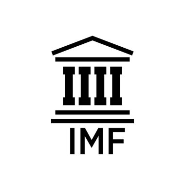 Beyaz arkaplanda IMF yazılı bir simge oluşturuluyor.