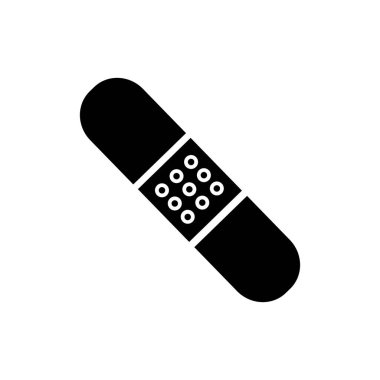 Beyaz arka planda alçı simgesi. Stok vektör simgesi