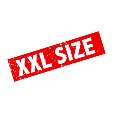 Kare grunge kırmızı xxl boyunda pul. Vektör. EPS 10