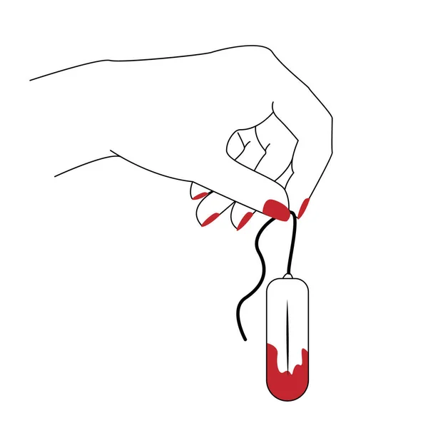 Tampony Kompres Ikona Menstruacji Wektor Eps — Wektor stockowy
