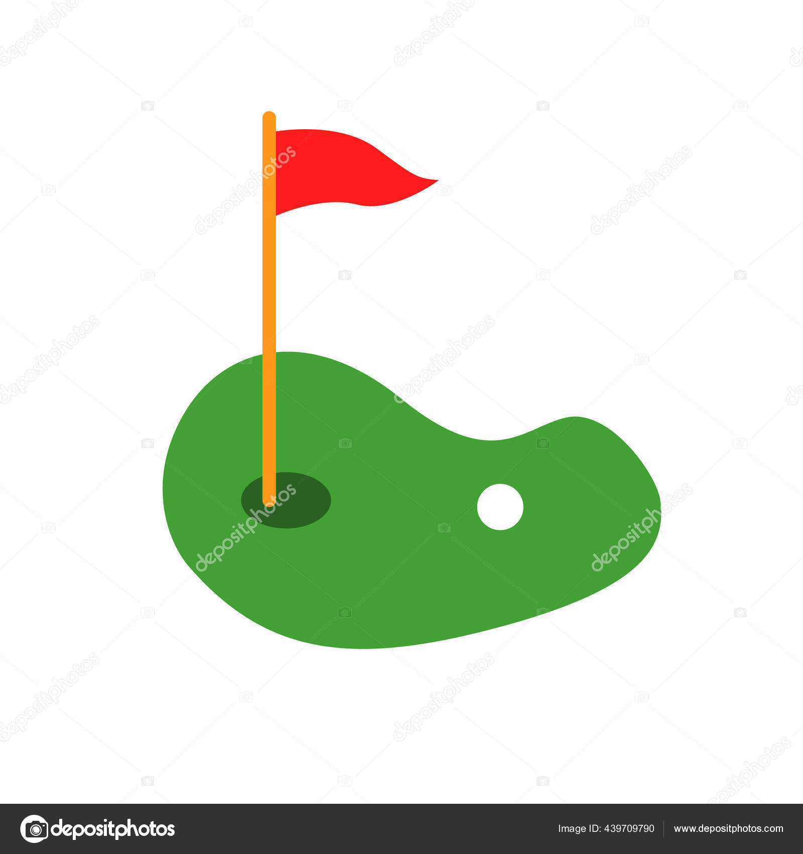 Golf Flagstick Iconストックベクター ロイヤリティフリーgolf Flagstick Iconイラスト Depositphotos