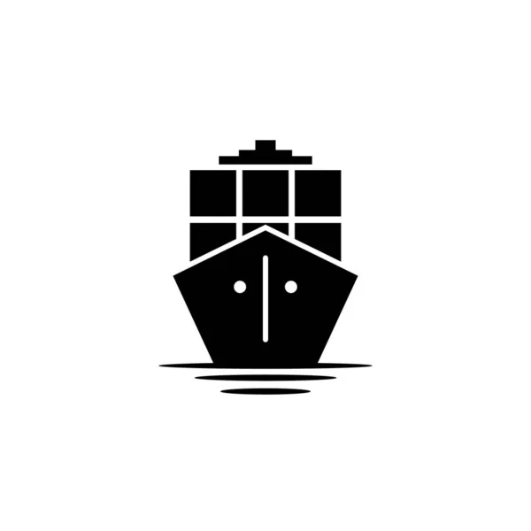 Creative Ship Vitorlás Icon Vector Logó Design Inspiráció — Stock Vector