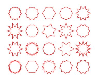 Siyah yıldız patlaması rozetleri ayarlandı. Boş indirimler fiyat etiketleri sunar. Güneş patlaması fiyat etiketleri.