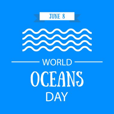 Kağıt sanatı Dünya Okyanus Günü konsepti. vektör illüstrasyonu