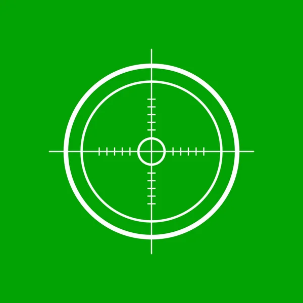 Цільове Призначення Піктограм Військових Снайпер Цільової Зброї Crosshair — стоковий вектор
