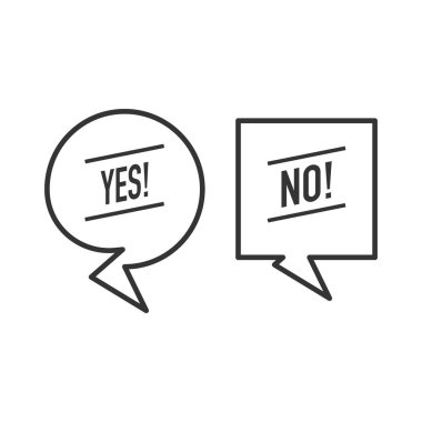 Beyaz arka planda baloncuk bulutu konuşması ve mesaj seti. Vektör