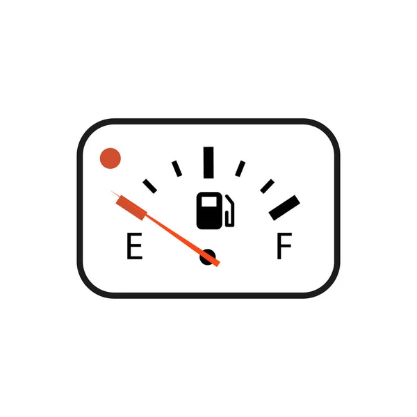 车用煤气表空燃料表矢量说明 — 图库矢量图片