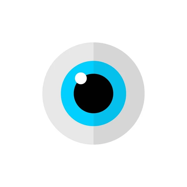 Vector Eye Icon White Background Stock Sign — Stock Vector