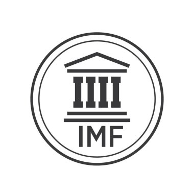 Beyaz arkaplanda IMF yazılı bir simge oluşturuluyor.