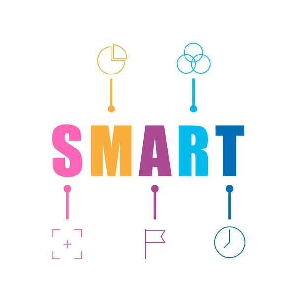 Infograficzny Szablon Projektu Koncepcją Smart Może Być Stosowany Prezentacji — Wektor stockowy