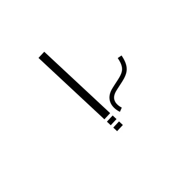 Палити Значок Сигарети Білому Тлі Векторна Ілюстрація — стоковий вектор