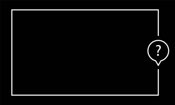 Векторный Реалистичный Изолированный Знак Логотипа Рамки Вопроса Оформления Шаблона Лицензионные Стоковые Векторы