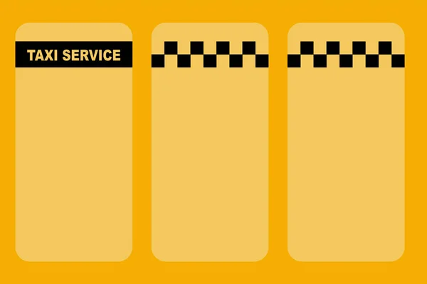 Modèle Plan Vectoriel Pour Service Taxi Peut Être Adapté Brochure — Image vectorielle