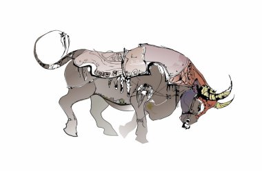 Boğa, hayvan, vektör grafikleri