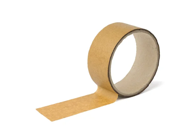 Coil Adhesive Tape Isolated White Background Universal Packaging Tape — Stock Photo, Image