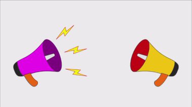 Kırmızı ve sarı renkli iki çizgi film kulaklığı.