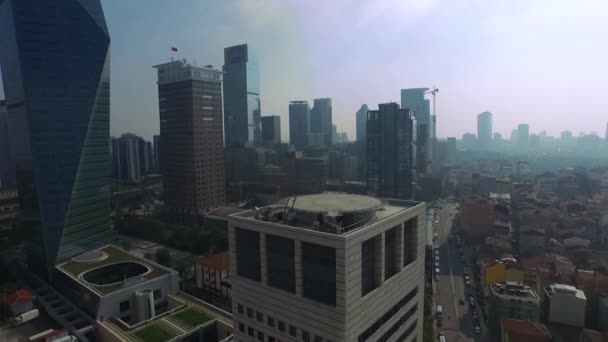 Vista aerea della città. — Video Stock