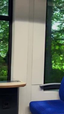 train interior with window view