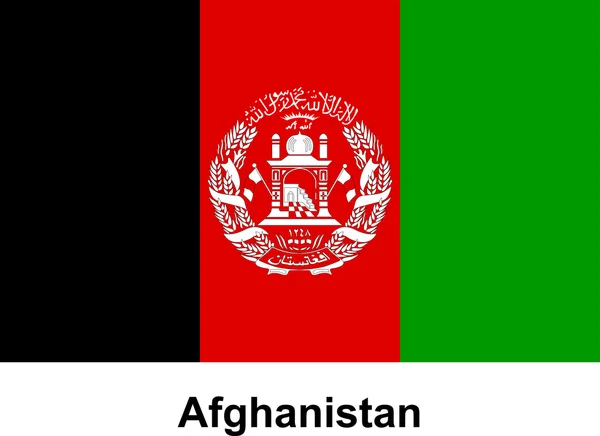 Imagem vetorial da bandeira Afeganistão —  Vetores de Stock