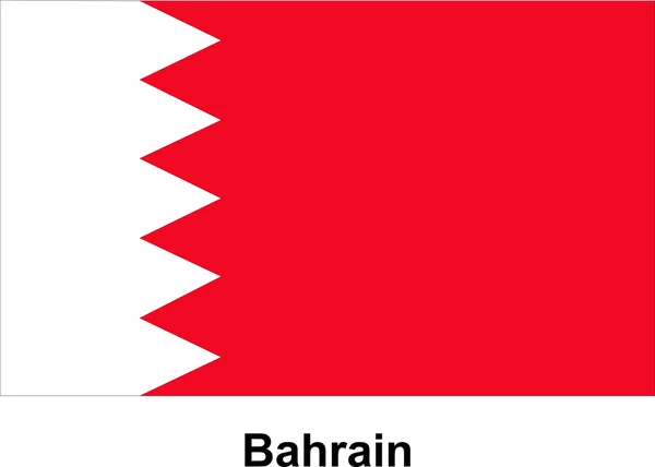 Imagem vetorial da bandeira Bahrein —  Vetores de Stock