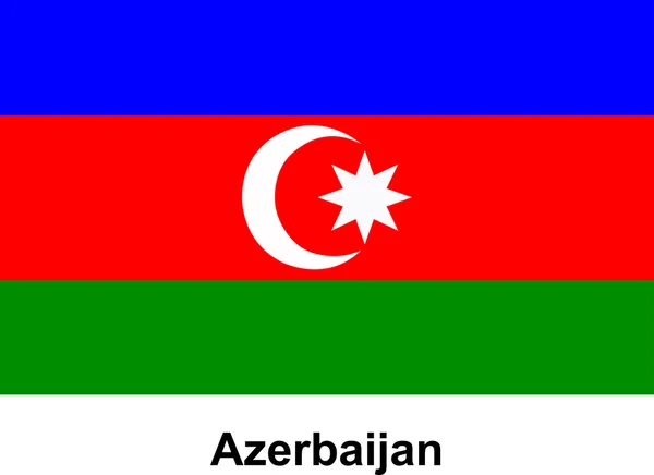 Imagen vectorial de bandera Azerbaiyán — Vector de stock