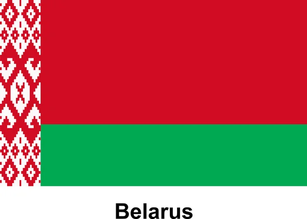 Vector image of flag Belarus — Stock Vector