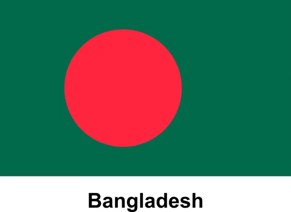 Imagem vetorial da bandeira Bangladesh — Vetor de Stock