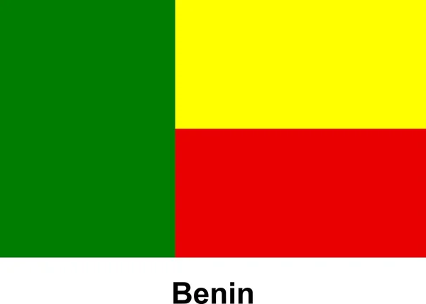 Vector afbeelding van vlag Benin — Stockvector