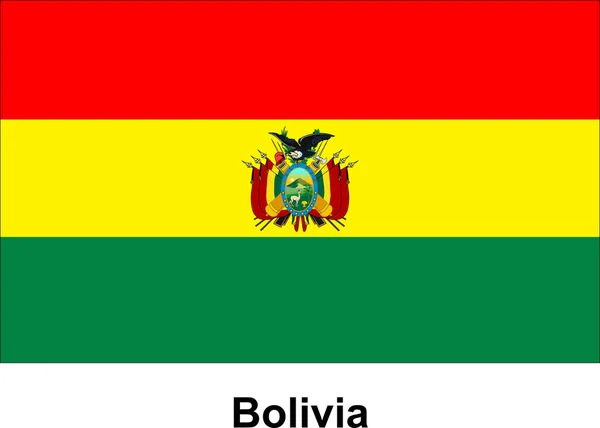 Vektorbild flagga Bolivia — Stock vektor