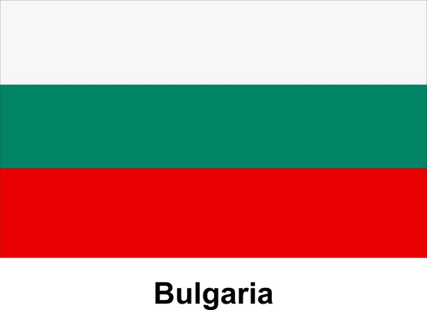 Imagen vectorial de la bandera Bulgaria — Vector de stock