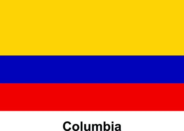 Vektorbild flagga Columbia — Stock vektor