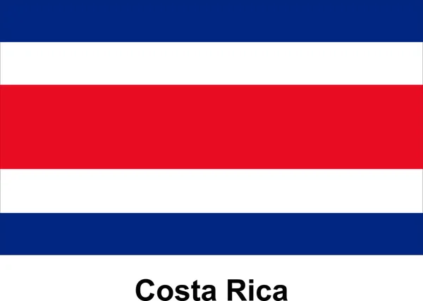 Vector afbeelding van vlag Costa Rica — Stockvector