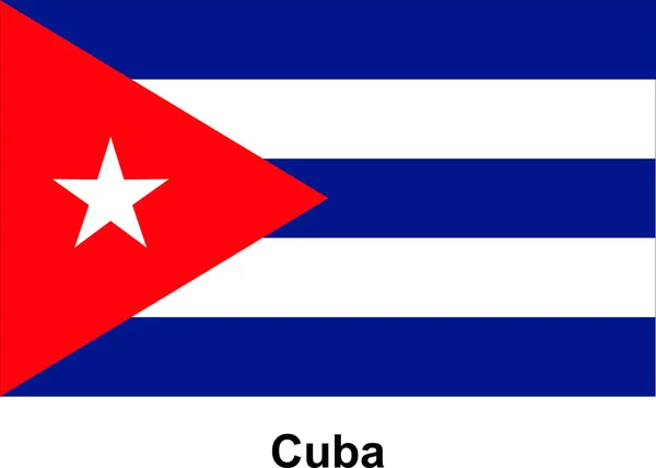 Imagem vetorial da bandeira Cuba —  Vetores de Stock