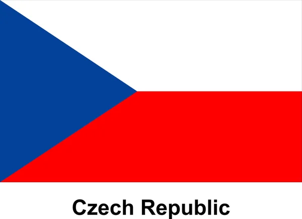 Image vectorielle du drapeau République tchèque — Image vectorielle