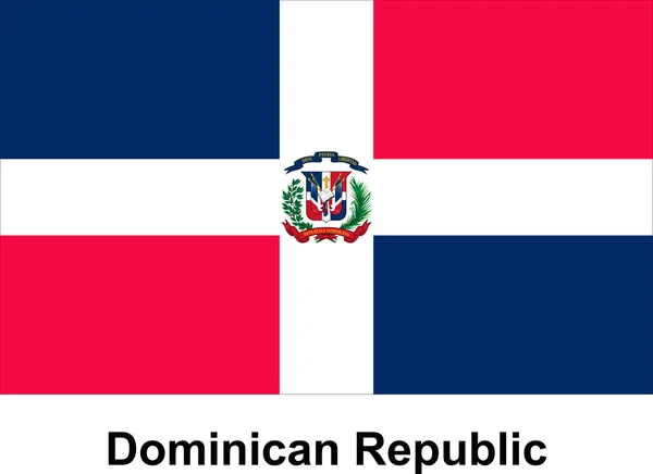 Vektör görüntü Dominik Cumhuriyeti bayrağı