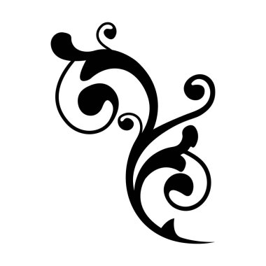 batik sanat süsleme unsuru dekorasyon çiçek dövme vektör tasarımı arka planda izole